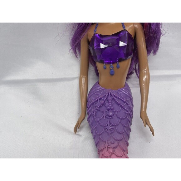 Mattel Barbie Nikki AA Jewel Dreamtopia Mermaid Doll Purple Pink Hair RARE - Picture 5 of 13